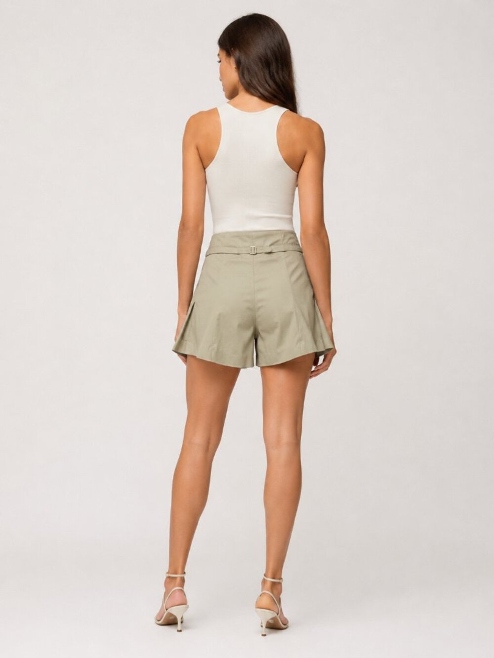 Akris Punto Technical A-Line Skirt Beige - Picture 2 of 7